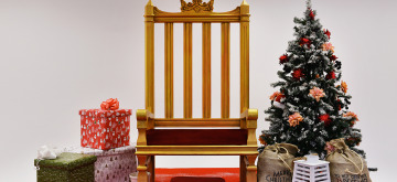 decoracion de trono de rey mago para centro comercial